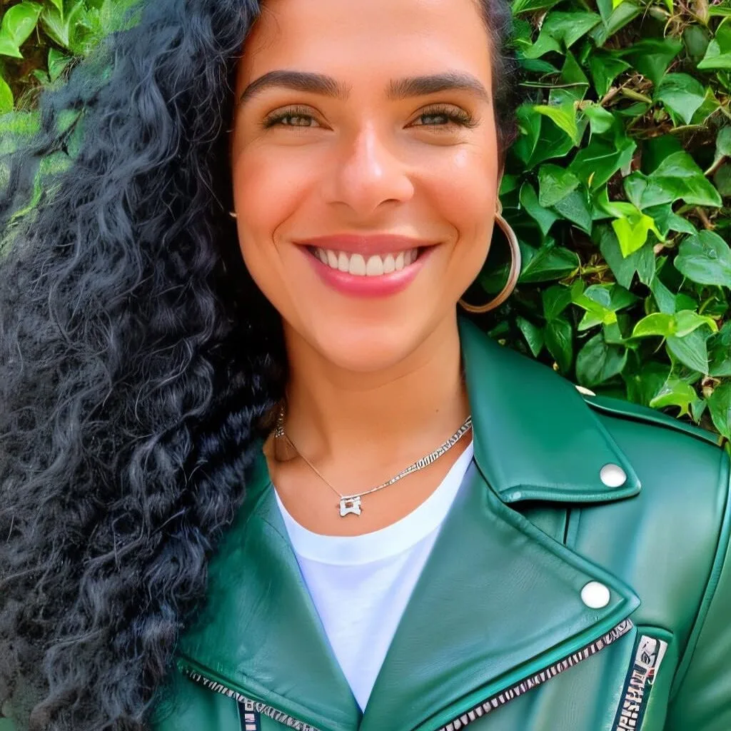 Psicóloga Letícia Santos em ambiente de consultório.